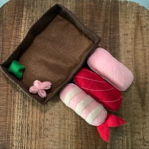 Handmade Sushi Boat Cat Toy